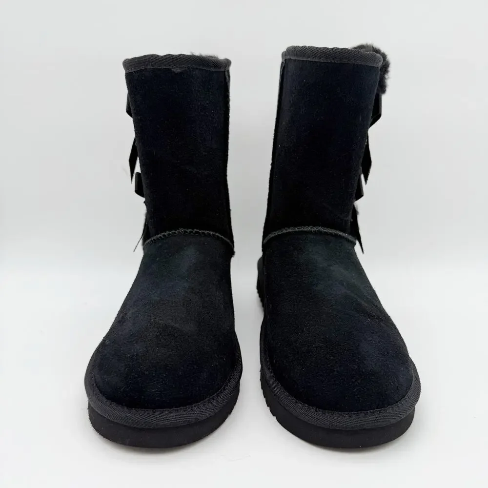 Koolaburra by UGG Womens Victoria Short Winter Boots US 5 EU 36 Black Suede NIB